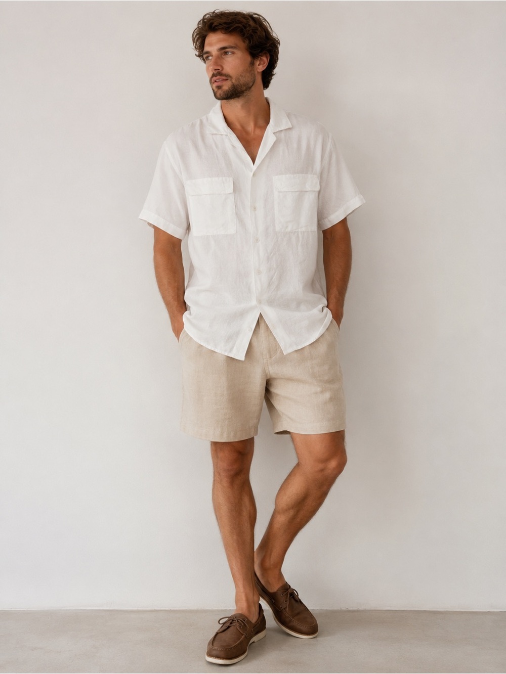 Bonobos tencel linen blend coastal summer vacation button shirt sz medium